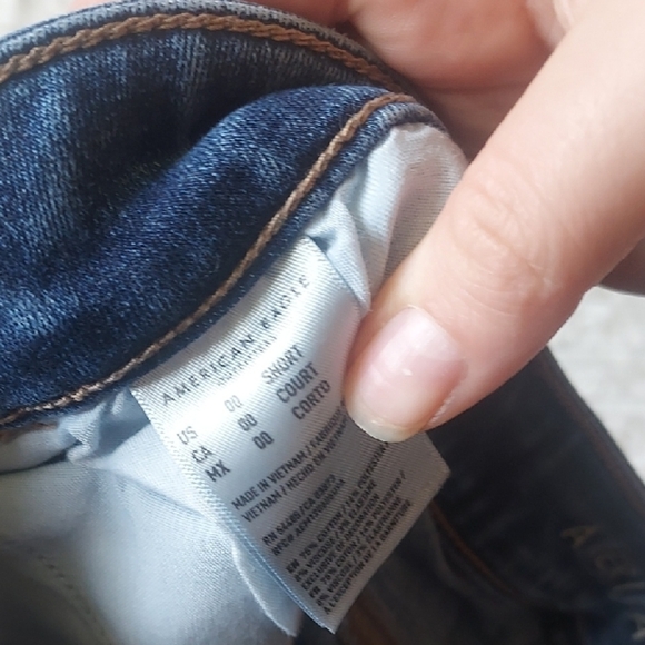 American Eagle Outfitters Dark Blue Skinny Jeans - Picture 5 of 8